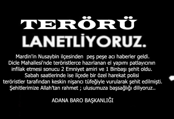 Mardin'in Nusaybin ilçesinden peş peşe acı haberler geldi