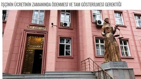 İŞÇİNİN ÜCRETİNİN ZAMANINDA
