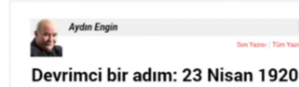 Aydın Engin'in yazısı