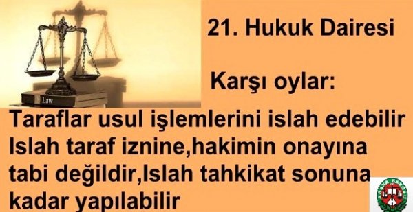 21. Hukuk Dairesi 2016/1111 E. , 2016/3445 K. "İçtihat Metni"