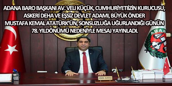Atatürk'ün 78. ölüm yıldönümü